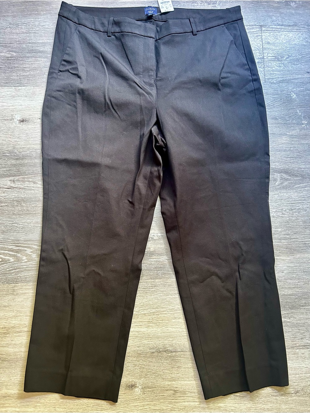 J. Crew Kallie Pant NEW Black Trousers Work Office Straight Leg Women’s Size 20